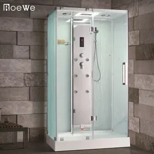 acrylic design indoor bathroom shower box steam cabin, modern style luxury steam shower rooms with tempered glass