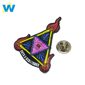 2018 nuevo producto caliente esmalte suave pin personalizado embrague de la mariposa <span class=keywords><strong>mal</strong></span> de ojo pin - Product Image 1