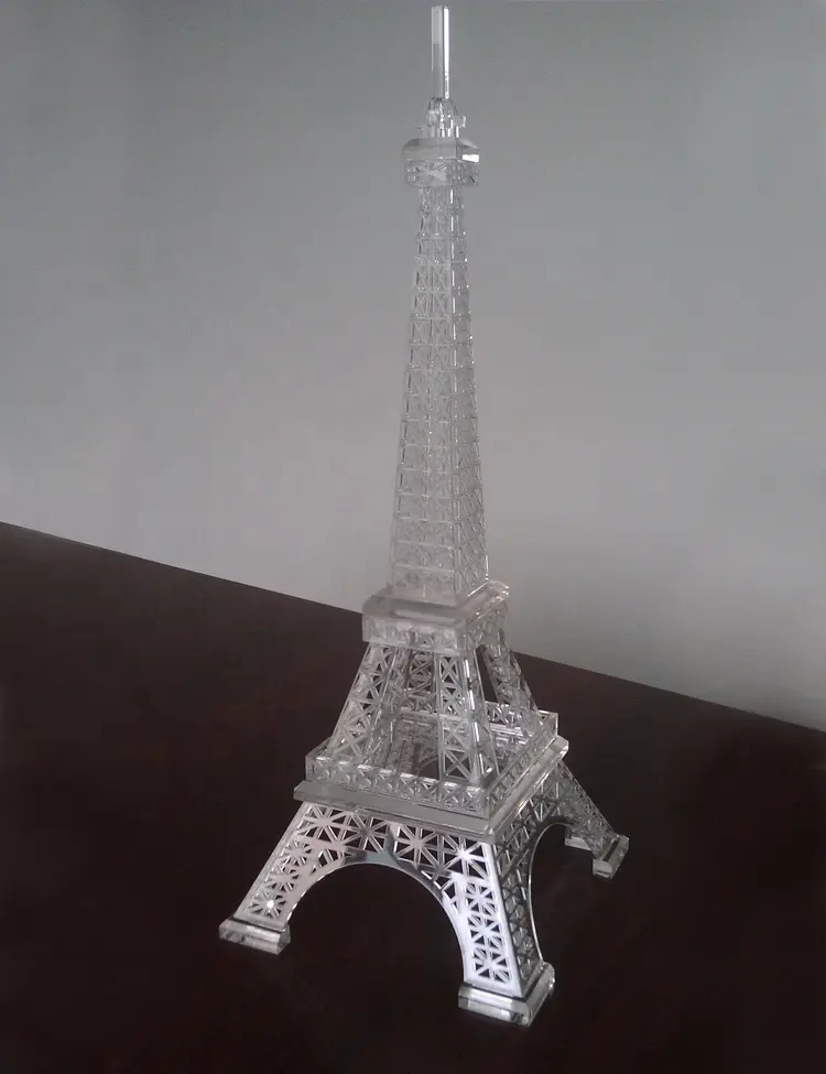 Acrylic promotional decor Eiffel Tower desktop decoration item promotional decor