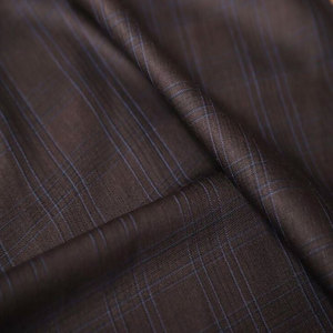 Tissu de costume <span class=keywords><strong>pour</strong></span> garçons et femmes en laine peignée à carreaux Dobby, doublure en poly laine tissée - Product Image 3