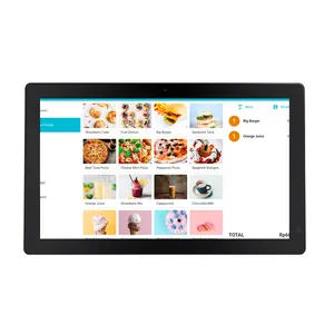 OEM APP WiFi 17 inch wall mounted android tablet for restaurant