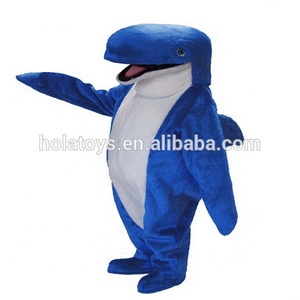 Mascotte Hola — mascotte <span class=keywords><strong>requin</strong></span> <span class=keywords><strong>bleu</strong></span>, costume pour adulte - Product Image 2
