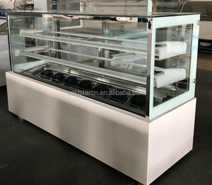 Pastel del Gabinete de exhibición de refrigerador con frente de vidrio Baker mostrar nevera - Product Image 2