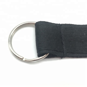 <span class=keywords><strong>Barato</strong></span> personalizado libre mosquetón cordón llaveros en blanco - Product Image 2