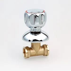 Brass stop cock valve Concealed water pipe bronze forging for general support oem customized