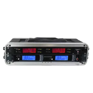 Microfono professionale 2U 3U 4U caso di volo per microfono amplificatore di potenza dj mixer processore digitale