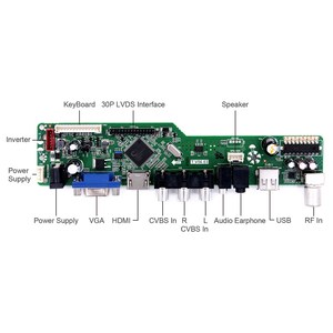 LCD TV de pantalla Placa de controlador para 18,5 pulgadas LM185WH1 M185XW01 V2 - Product Image 3