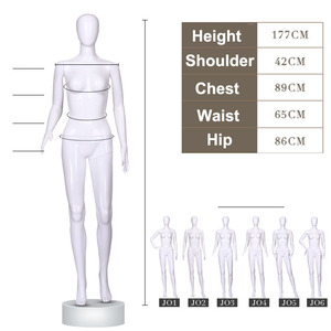 XINJI Wholesale <strong>Plastic</strong> Fashion <strong>Dummy</strong> Manikin White Women Dress Form Mannequin <strong>Female</strong> Full Body Mannequins Apparel Display - Product Image 3