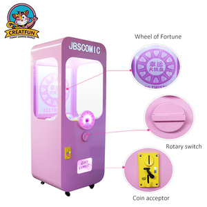 ピンクのキッズコイン式ゲーム機メタルラッキーツイストエッグ自動販売機 - Product Image 4