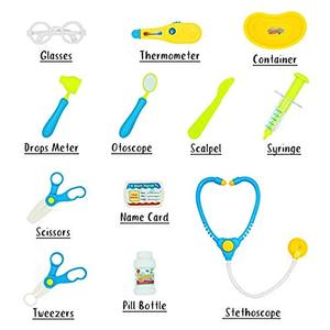Kit médical en plastique pour docteur unisexe avec déguisement et accessoires d'infirmière pour enfants <span class=keywords><strong>de</strong></span> 3 à 5 ans - Product Image 5