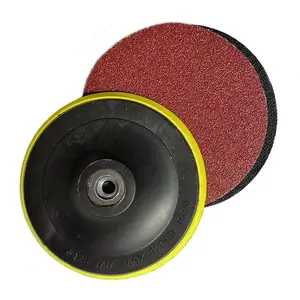 5 "125Mm Geel Zwart Kleur Orbital Grinder Sander Schuren Pads Elektrische Klittenband Schuurschijf