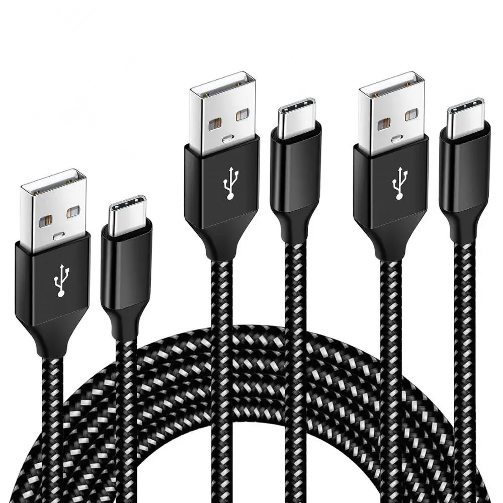 USB Type C Cable、GNOTORY 3Pack 3FT 2x6FT Nylon Braided USB AにUSB C Charger Cable Compatible Samsung Galaxy S10 S10 + S9 S8 Pl