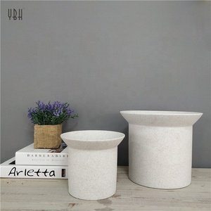 Personalizado precio barato ronda gres jardín decoración suculentas ollas/de cerámica maceta de bonsai - Product Image 5