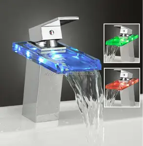 Flg новый дизайн LED Водопад стекла смеситель