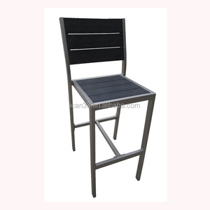 Moderne Meubles <span class=keywords><strong>En</strong></span> Bois de <span class=keywords><strong>Teck</strong></span> Brossé <span class=keywords><strong>En</strong></span> Aluminium Empilable Tabouret de <span class=keywords><strong>Bar</strong></span> - Product Image 1