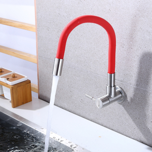 <span class=keywords><strong>Rubinetto</strong></span> da cucina ad acqua fredda singola di alta qualità <span class=keywords><strong>a</strong></span> parete nero 304 acciaio inossidabile tubo universale lavello adattamento - Product Image 2