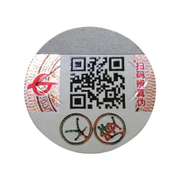 Etiquetas Adhesivas de Seguridad con Código QR para Botellas de Vino, Impresas en Vinilo, con Código de Barras y Raspadura, Personalizadas con Logotipo