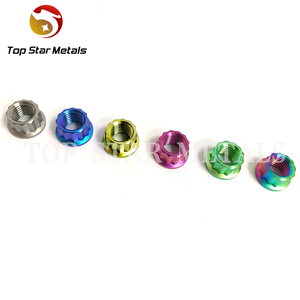 TITST-tuercas de titanio con brida de 12 puntos, tuercas hexagonales, 12pt, M8, M10, <span class=keywords><strong>M12</strong></span> - Product Image 4