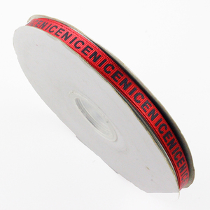 <span class=keywords><strong>de</strong></span> la cinta del grosgrain importado 10mm <span class=keywords><strong>rojo</strong></span> marca impreso delgada tejer grogrén (ligamento tafetán cinta - Product Image 5