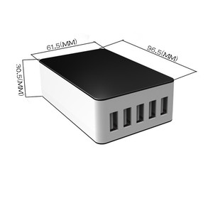 Total 4 USB QC 3.0 5 V 2.4A cargador de pared doble puerto USB cargador rápido - Product Image 1