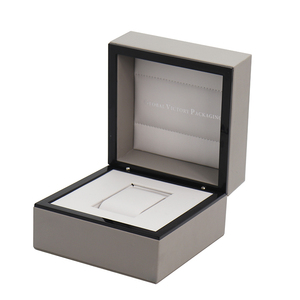 Di lusso grigio freddo DELL'UNITÀ di elaborazione di cuoio della cassa per orologi contenitore di vigilanza di cuoio di trasporto del commercio all'ingrosso su ordinazione - Product Image 6