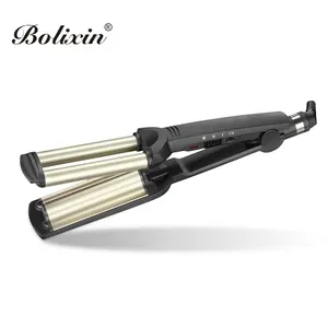 Private label professional gold hair curler curling wand