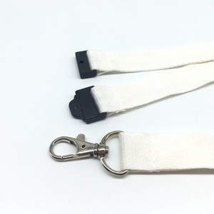 Off White Plain Original ECO Friendly Bamboo Lanyards Separadores de seguridad - Product Image 4