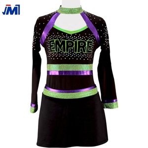 Personalizzato cheerleading uniformi strass sublimazione cheerleader abiti cheer danza costumi per i giovani ragazze - Product Image 4