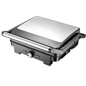Plancha Eléctrica Comercial de 4 Rebanadas para Sándwiches con Placas para Waffles, Parrilla de Contacto Abierta de 180 Grados para Uso Doméstico - Product Image 1