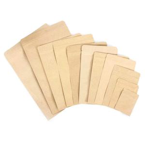 Bolsa de papel Kraft personalizada para aperitivos, bolsas ecológicas con tres sellos laterales para alimentos, tamaño personalizado para pizza, leche, impresión en huecograbado - Product Image 4