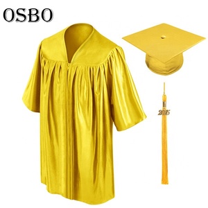 Venta al por mayor barato colorido niños en edad preescolar brillante vestido de graduación y gorra para niño - Product Image 4