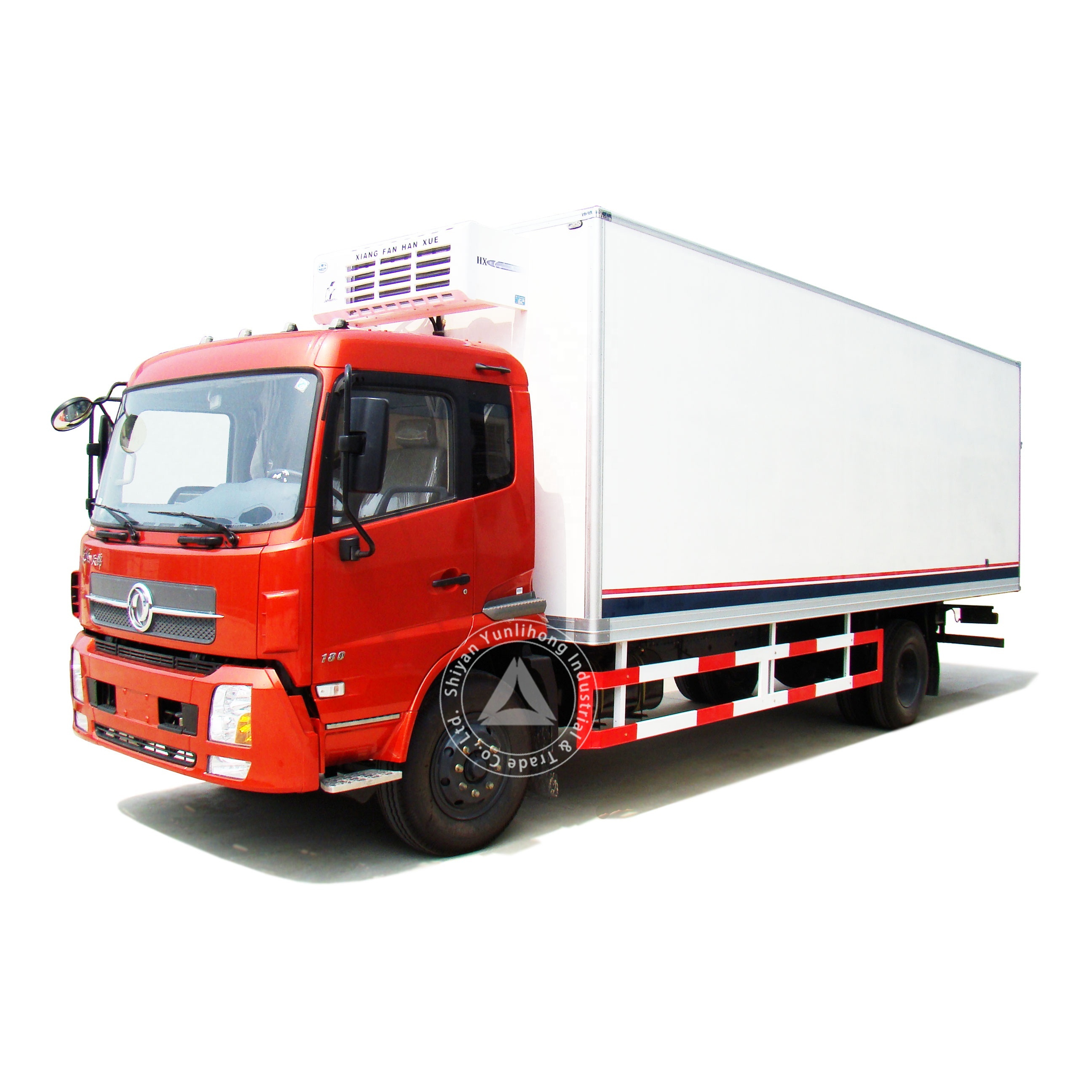 Dongfeng 4x2 10 тонн, мобильный охлаждающий агрегат 41 куб. М, контейнер, фургон