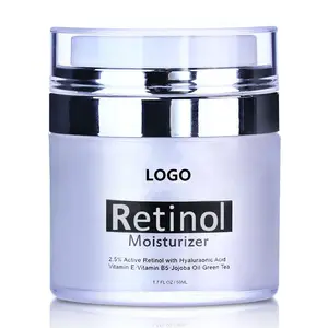 Retinol Anti Veroudering Crème Private Label Huidverzorging Organische Anti Veroudering Nachtcrème Gezichts Whitening Moisturizer 2.5% Retinol Crème