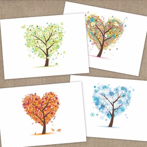 Cartes De Voeux de noël En Vrac Boîte Ensemble-Assorties Hiver Vacances De Noël Cartes De Voeux dans 6 Illustré Doodle Dessins - Product Image 6