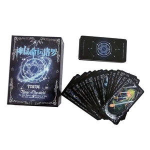 Baralho de cartas brilhantes, de alta qualidade, pvc, brilhante, à prova d' água, entretenimento, jogo personalizado, jogo de cartão, kertarot, baralho, atacado