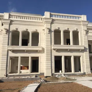 Limestone Exterior Limestone Stair , Thaha Beige Limestone Wall Cladding