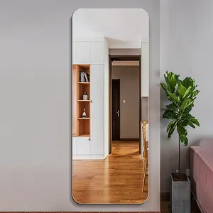 Simple Cheap Full Body Length Vanity Dressing Mirror Frameless Wall Living room Mirror