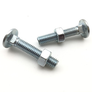 General Purpose Carbon Steel Round Head Metric &amp; Inch Coach <strong>Bolts</strong> Bright Zinc Plated <strong>Carriage</strong> <strong>Bolt</strong> - Product Image 4