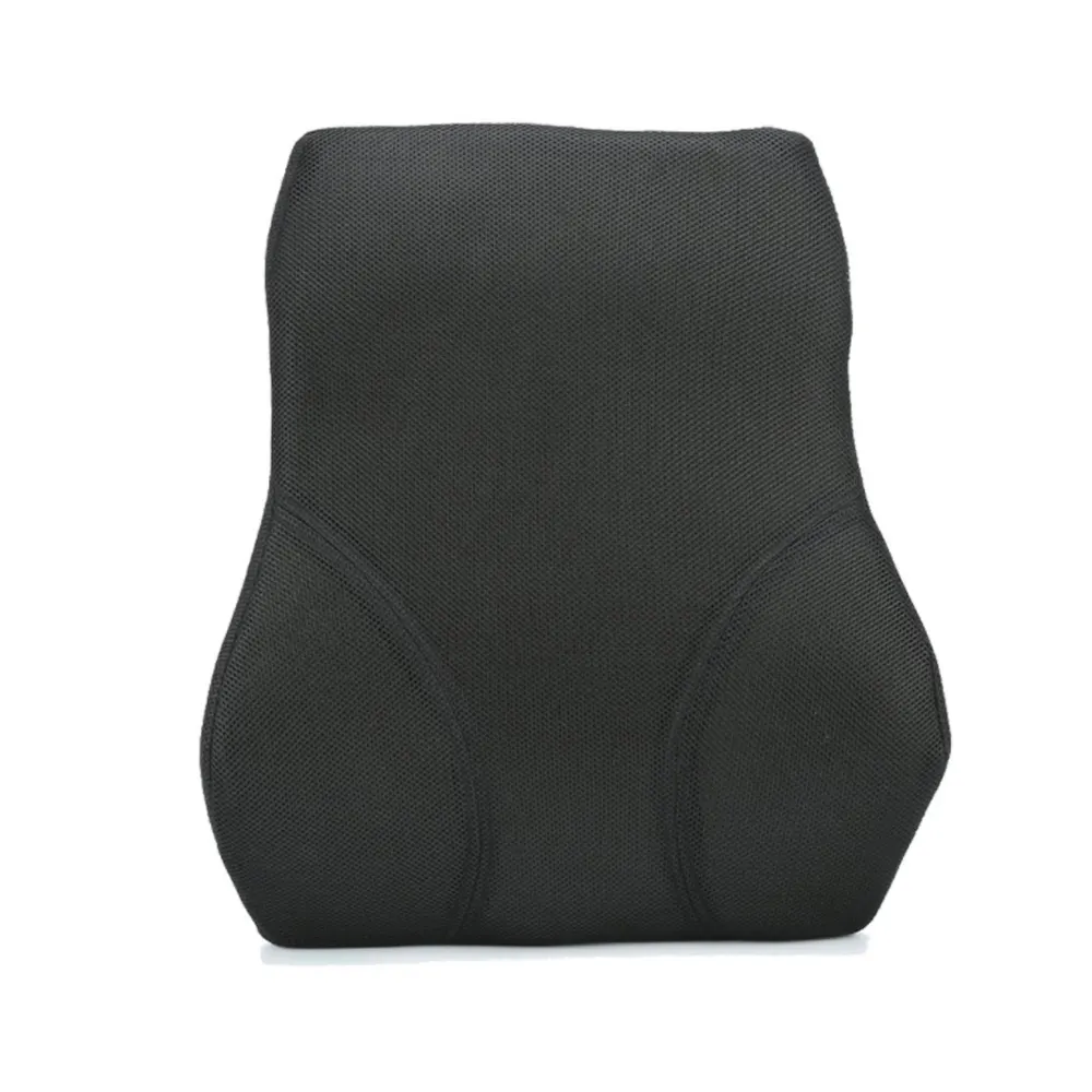 Black High Density Memory Foam Ergonomic Back Cushion for Car Office Chair Designed