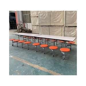 <span class=keywords><strong>Muebles</strong></span> escolares 16 asientos mesa <span class=keywords><strong>de</strong></span> comedor <span class=keywords><strong>de</strong></span> cafetería plegable con sillas mesa <span class=keywords><strong>de</strong></span> comedor móvil - Product Image 4