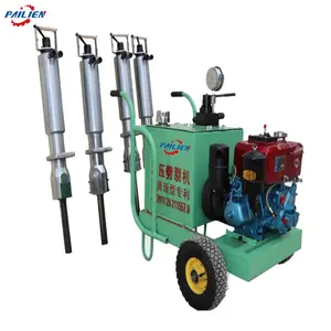 Hand static blastering stone splitting tools hydraulic rock splitter for sale