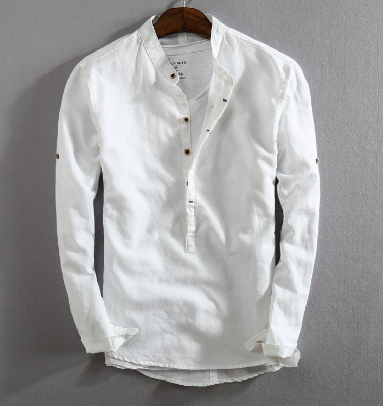 camisa cambraia de linho feminina