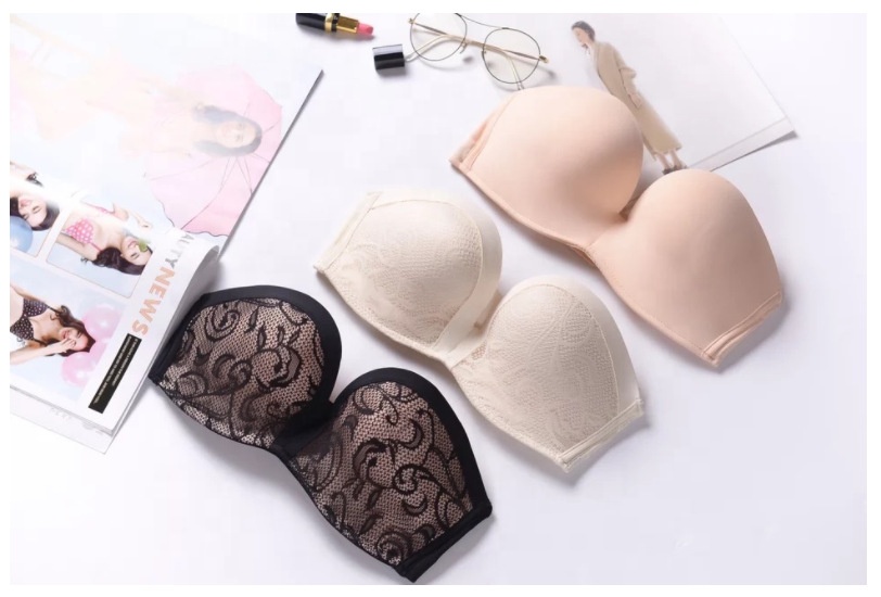 Sexy Strapless Cleavage Lace Bras Plus Size for Weddings Sexy Strapless Cleavage Lace Bras Plus Size for Weddings