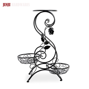 Pots de plantes extérieurs de luxe d'usine de la Chine avec le métal de <span class=keywords><strong>support</strong></span> - Product Image 3