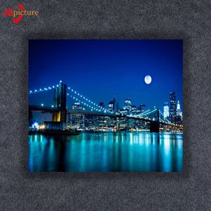 Personnalisé belle ville paysage LED peinture sur toile pour <span class=keywords><strong>la</strong></span> maison art mural - Product Image 4