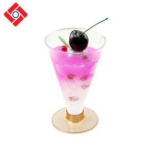 Clear frigid sipping dessert Ps wine cup personalized unbreakable one disposable wedding plastic flutes champagne - Product Image 1