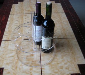 Haute Qualité Ronde Acrylique Plateau Organisateur Pour Le Vin - Product Image 1
