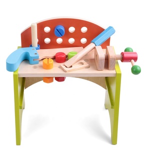 Facile Assemblage Enfants Semblant Jouer En <span class=keywords><strong>Bois</strong></span> Éducatif Établi Garçon Outil Jouet Ensemble - Product Image 5