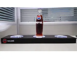Bacardi quảng cáo đen 3 chai led rượu nhẹ glorifiers chủ hiển thị đối với thanh