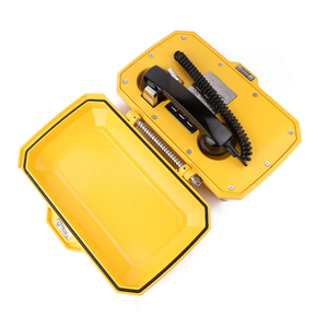 Heavy <span class=keywords><strong>Duty</strong></span> VoIP điện thoại thiết lập công nghiệp không thấm nước IP66 với cửa và cuộc gọi đến chỉ số điện thoại có dây với sừng - Product Image 4